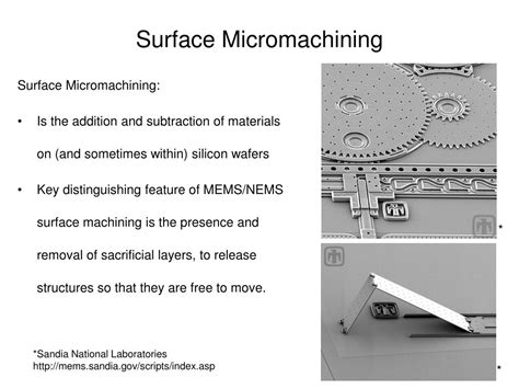 what is surface micromachining